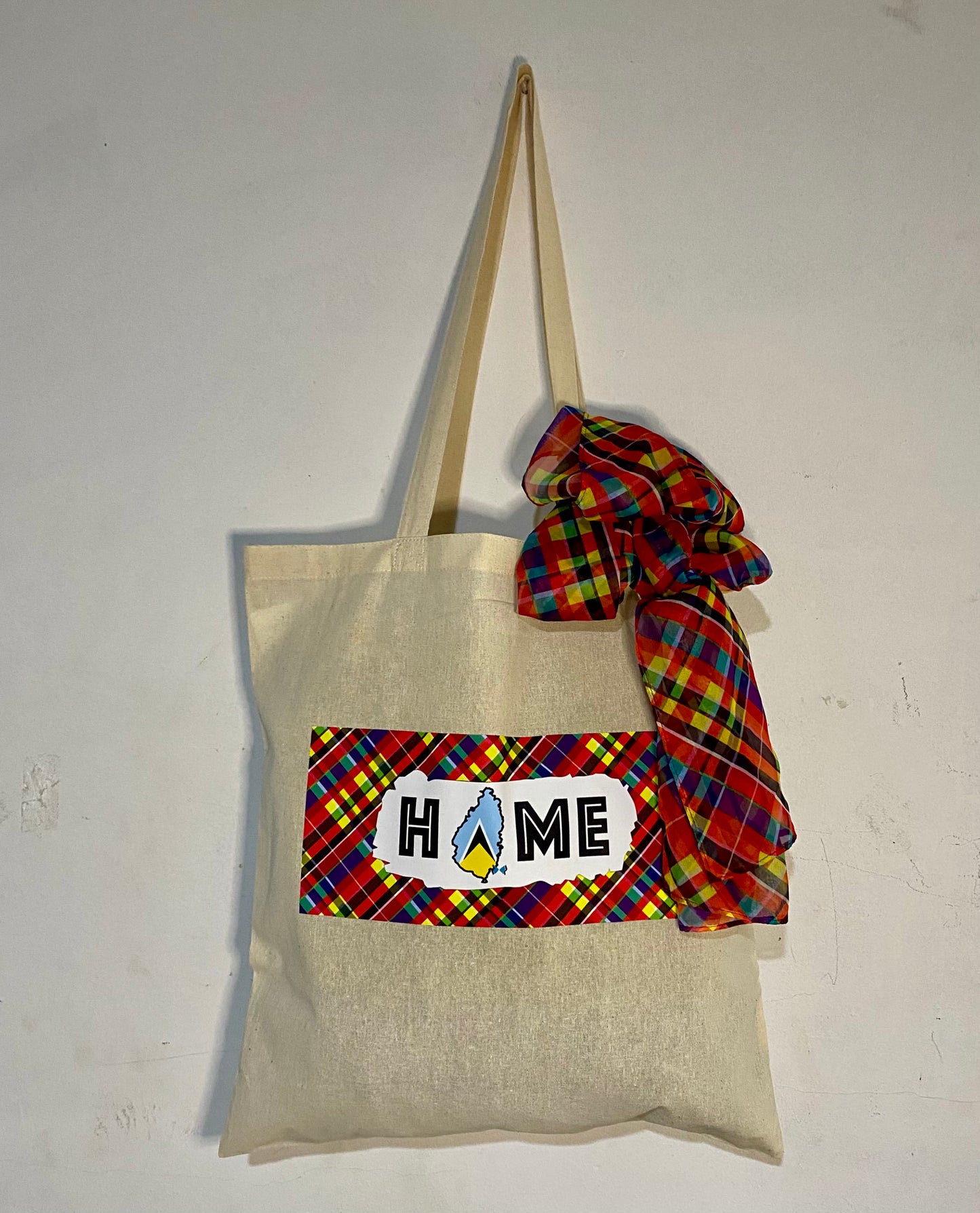Canvas HOME Flag Tote