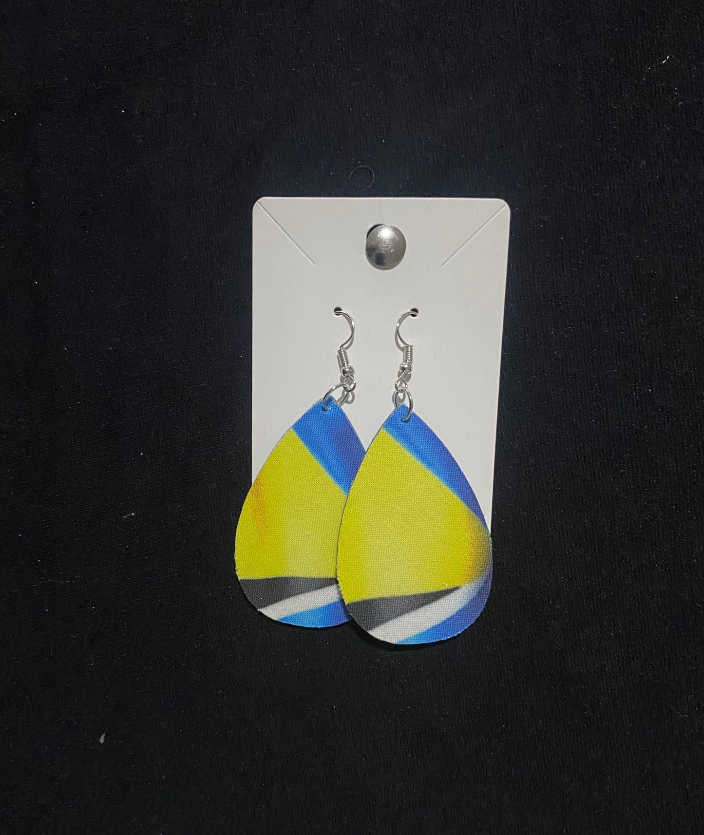 St Lucia Flag π±π¨ Ear Rings