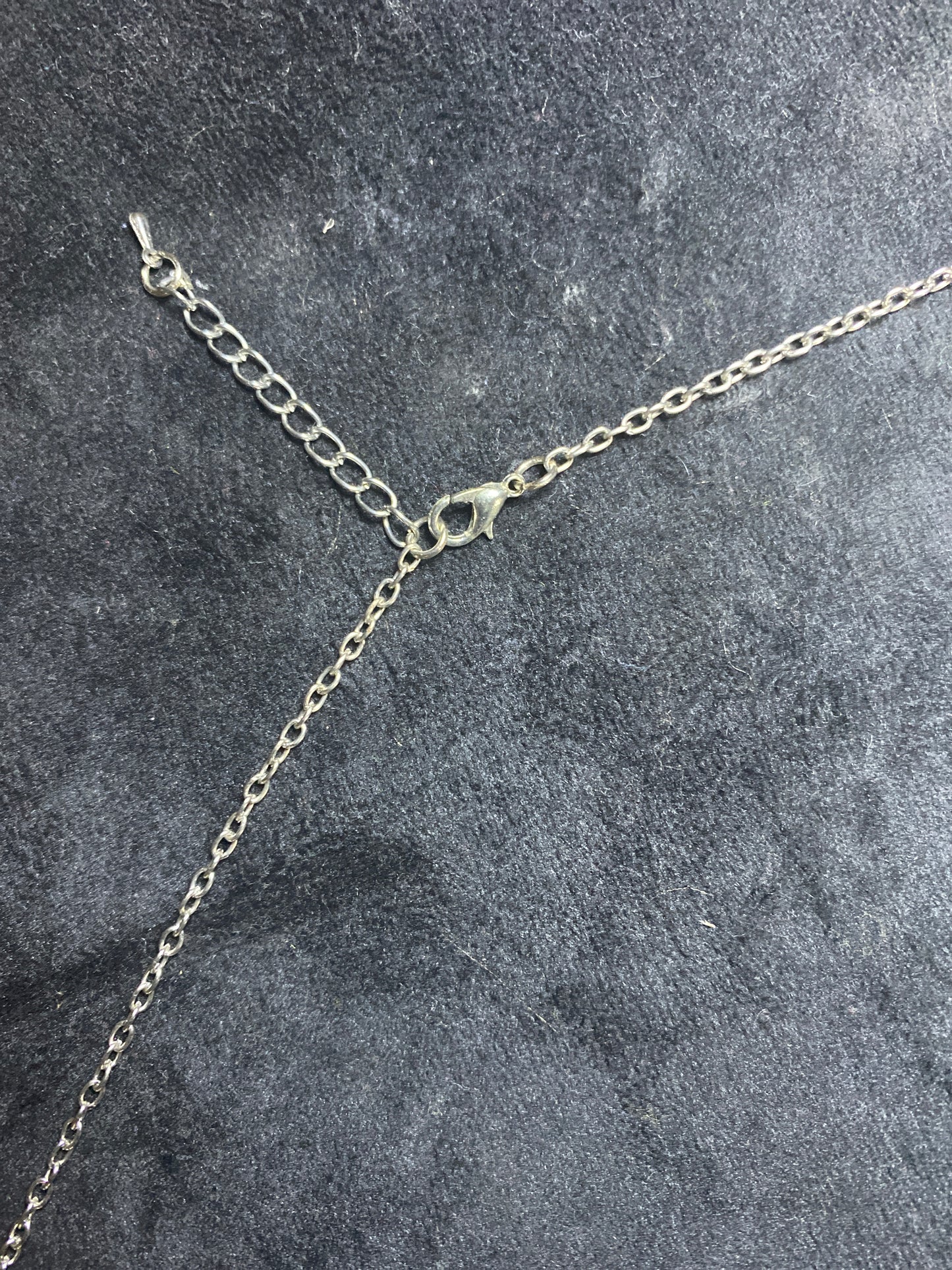 Antigua Flag Necklace w/ Round 3/4” Moon Pendant