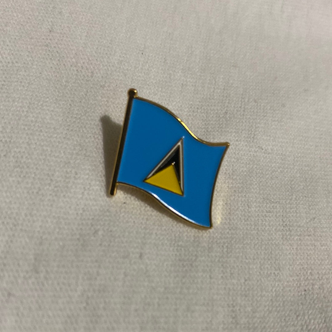 St Lucia Flag Lapel Pins