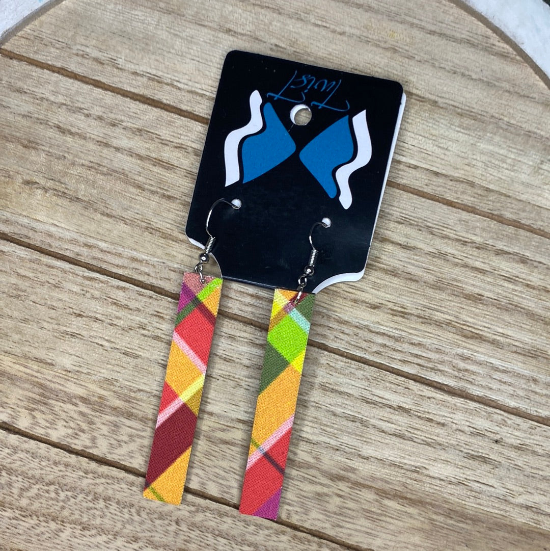 Creole Madras Ear Rings