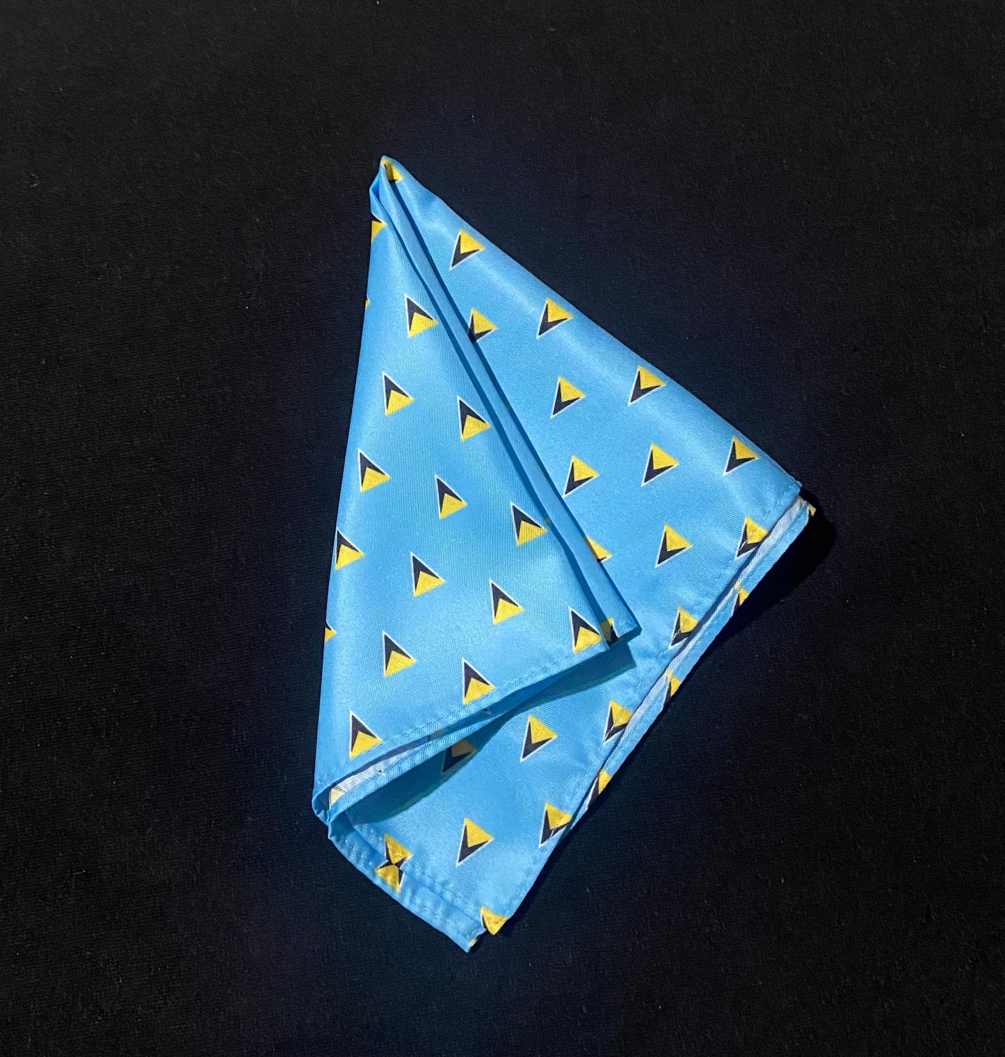 St Lucia Flag Pocket Square