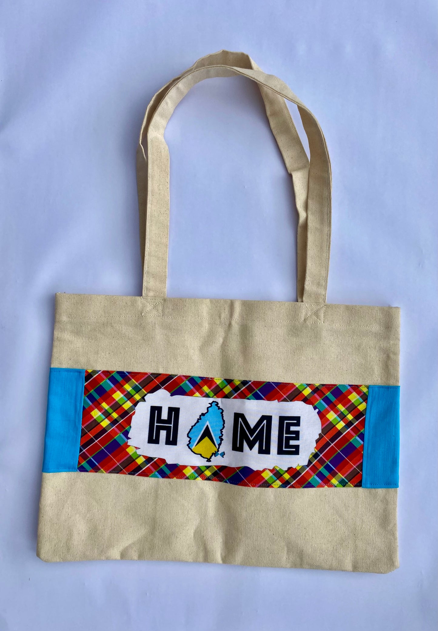 Canvas HOME Flag Tote