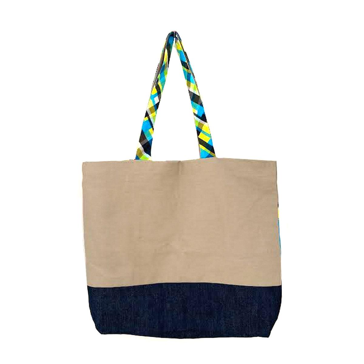 Creole MADRAS: w/Blue Plaid Tote