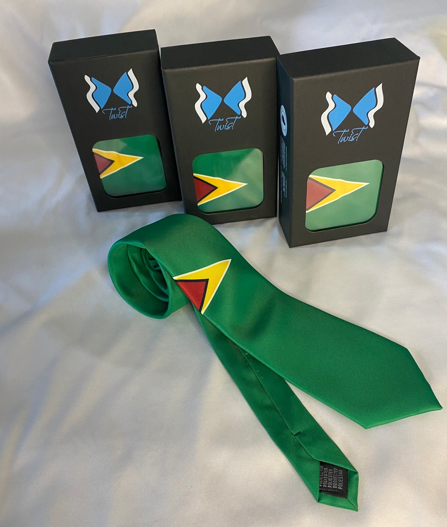 Guyana Flag Neck Tie