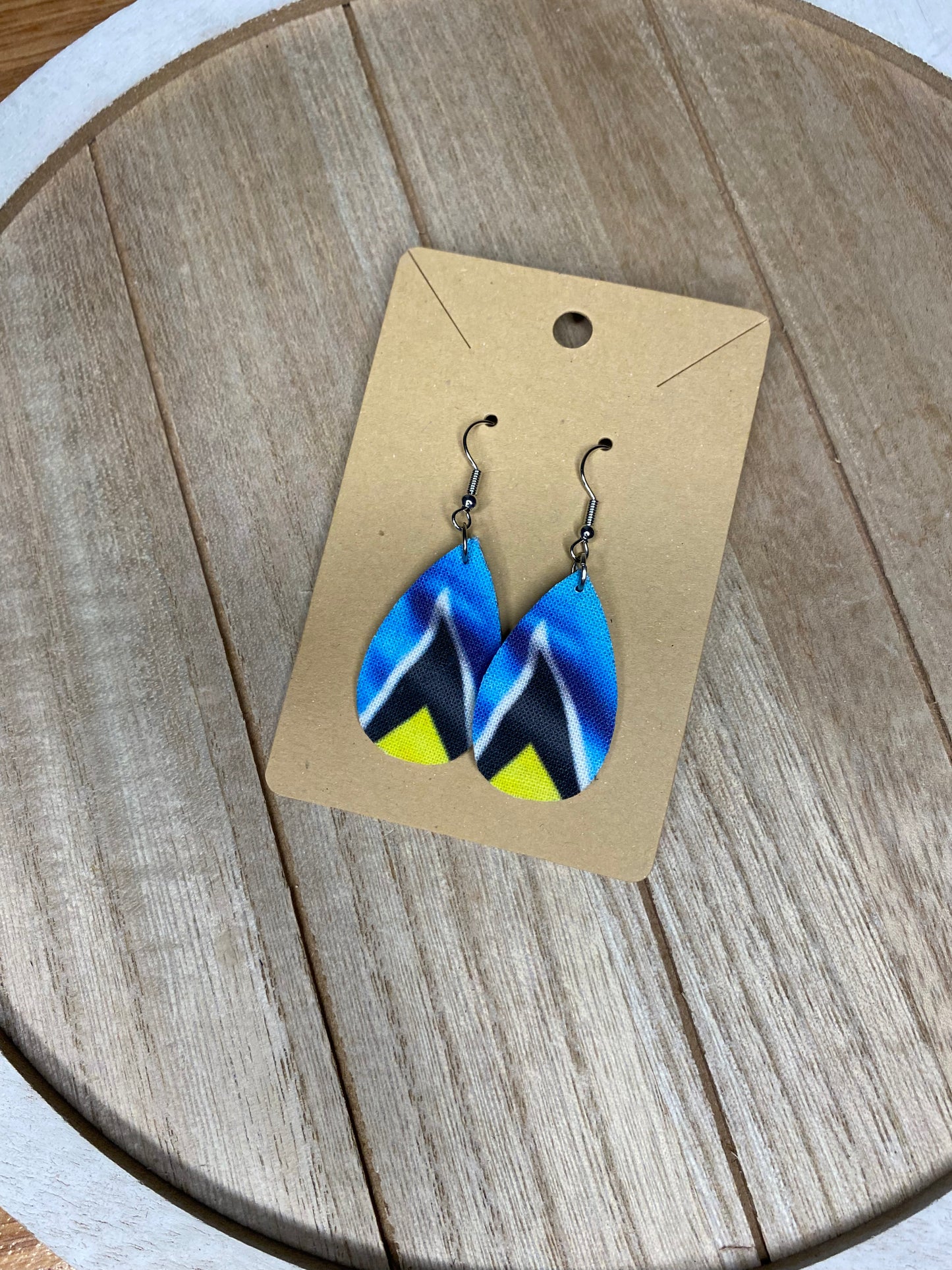 Saint Lucia Flag 🇱🇨Ear Rings