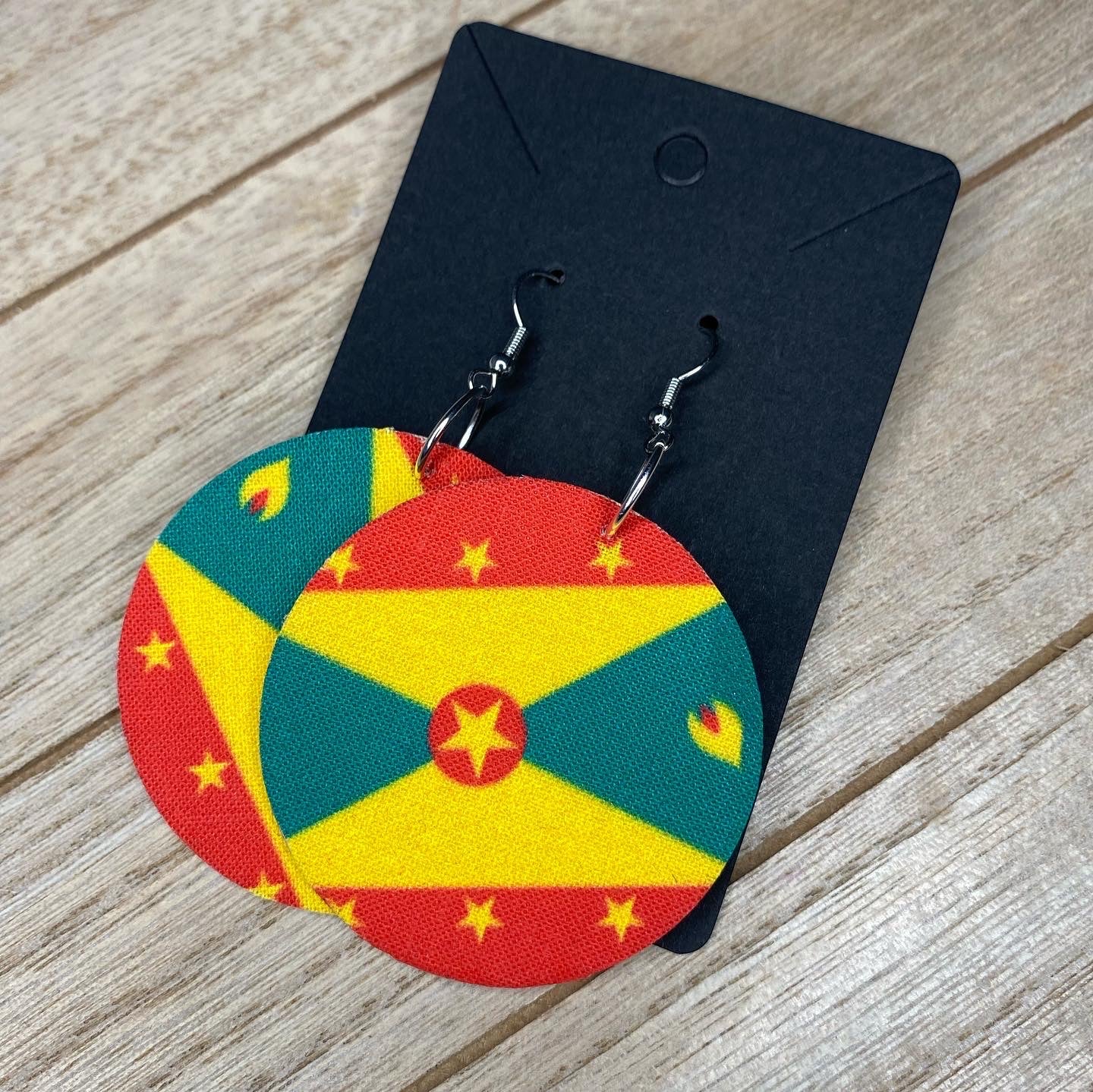 Grenada Flag π¬π© Ear Rings