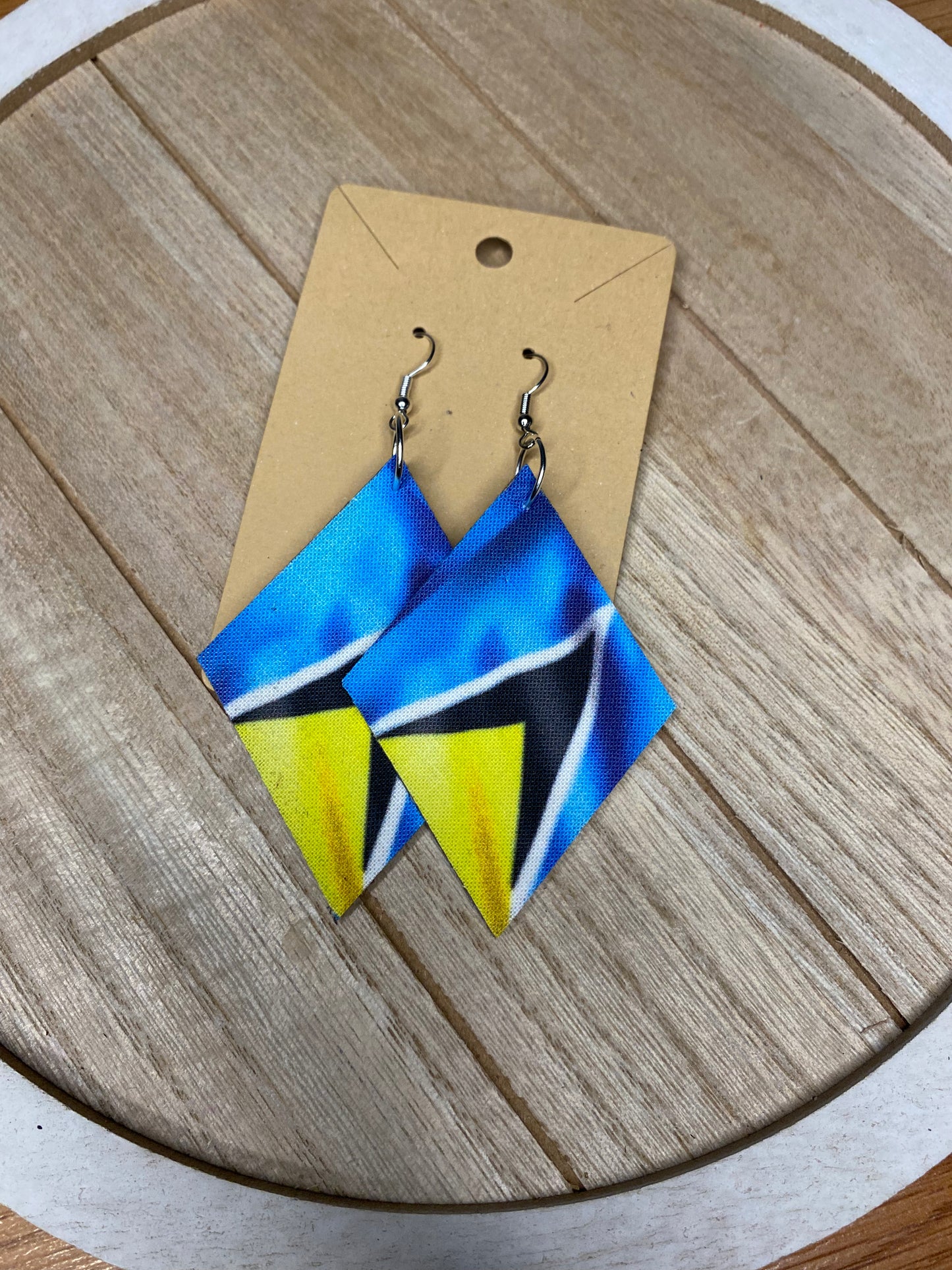 Saint Lucia Flag 🇱🇨Ear Rings