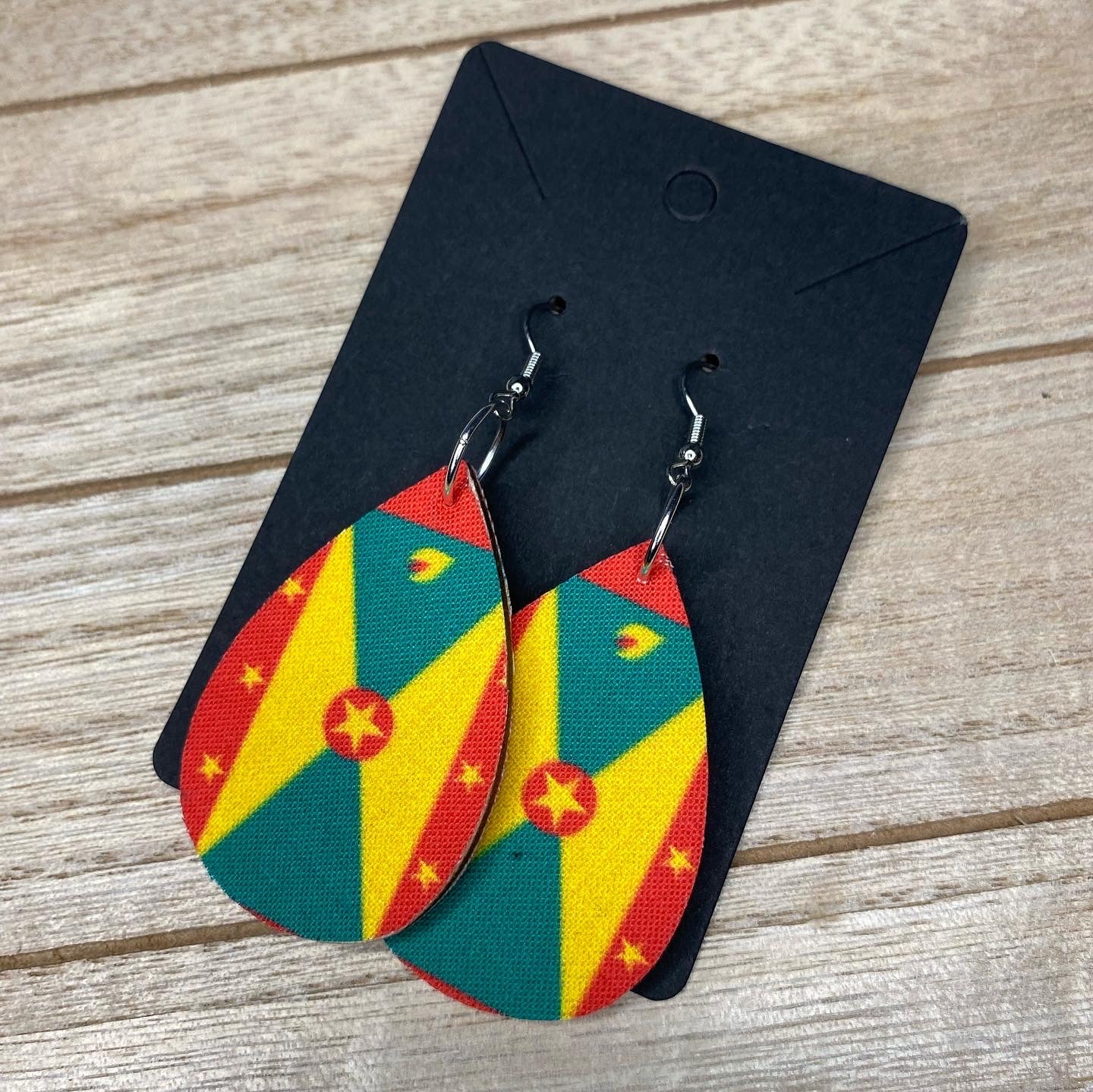 Grenada Flag π¬π© Ear Rings