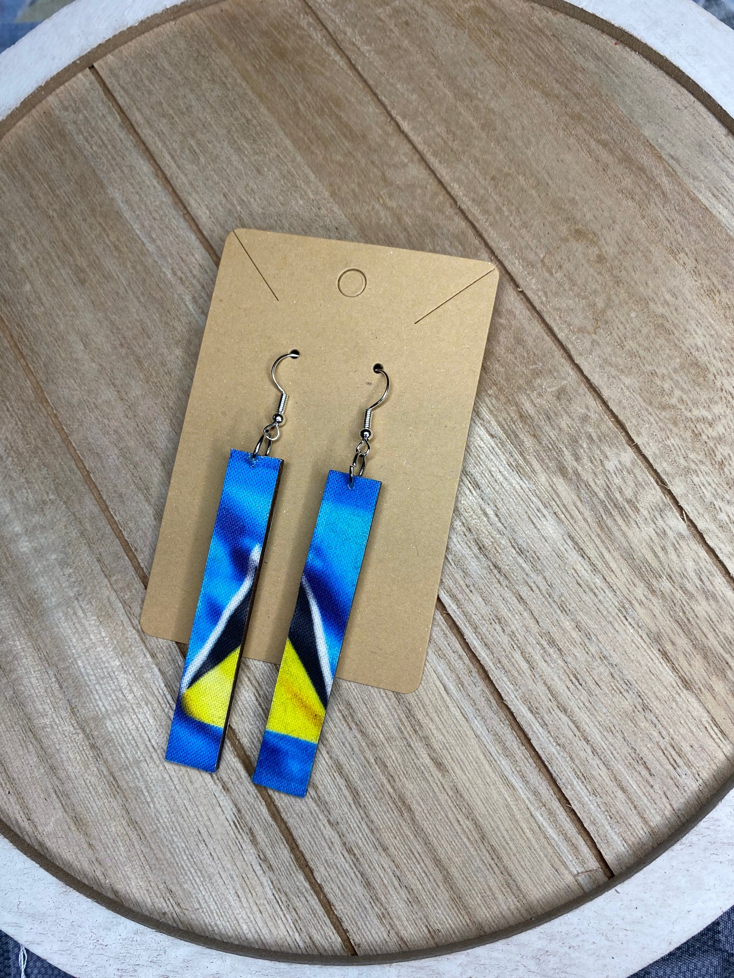 Saint Lucia Flag 🇱🇨Ear Rings
