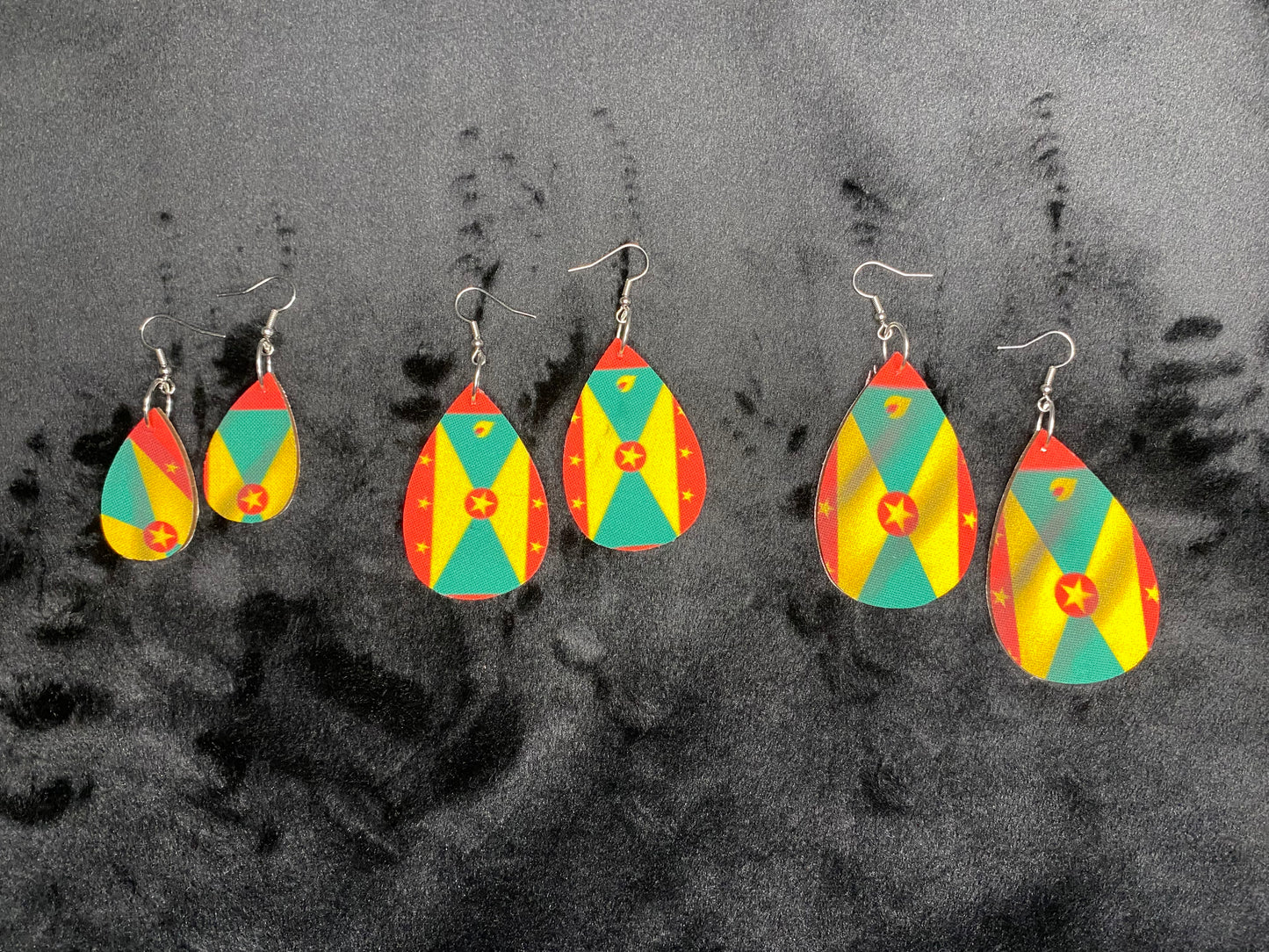 Grenada Flag π¬π© Ear Rings