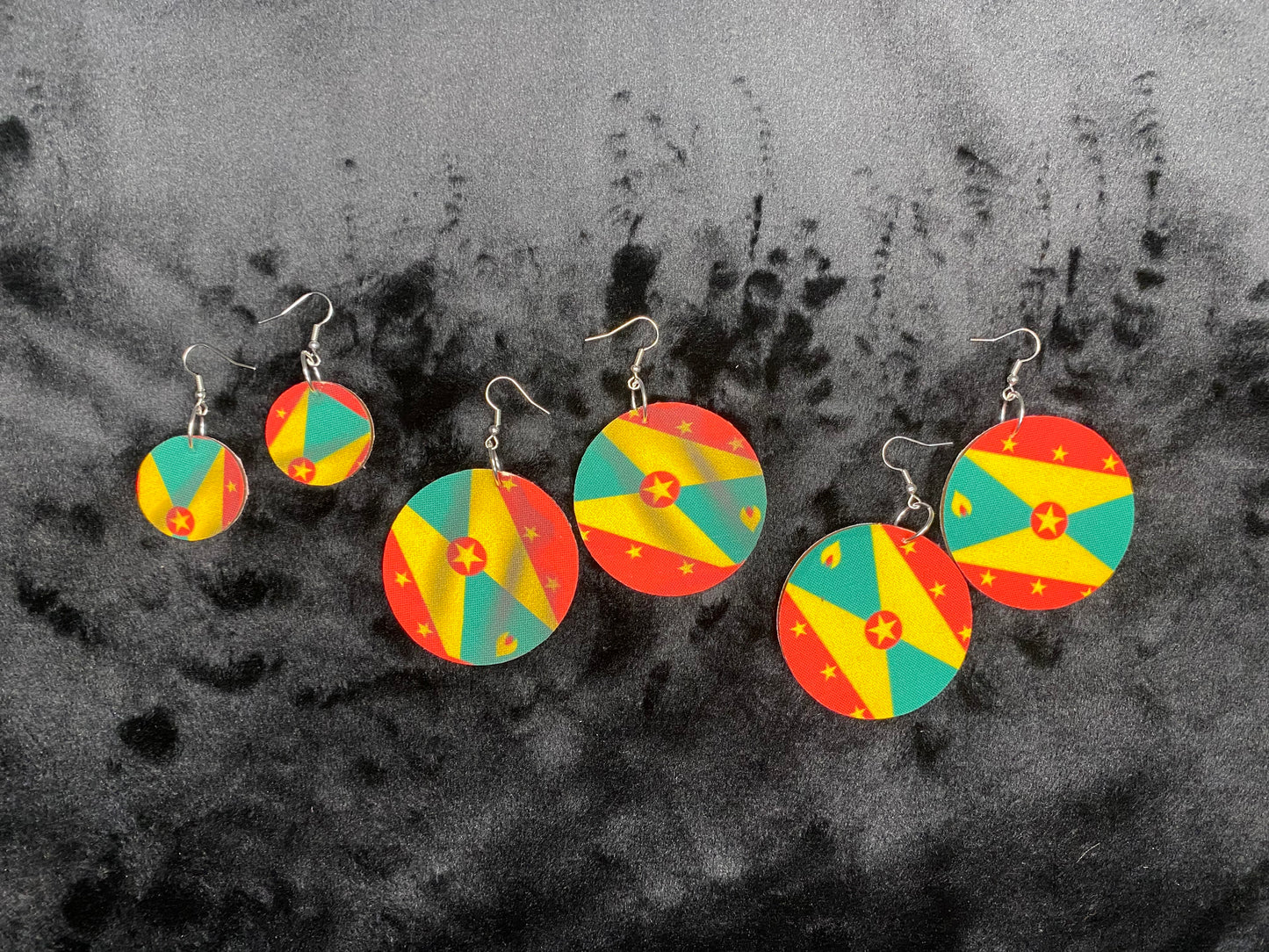 Grenada Flag π¬π© Ear Rings