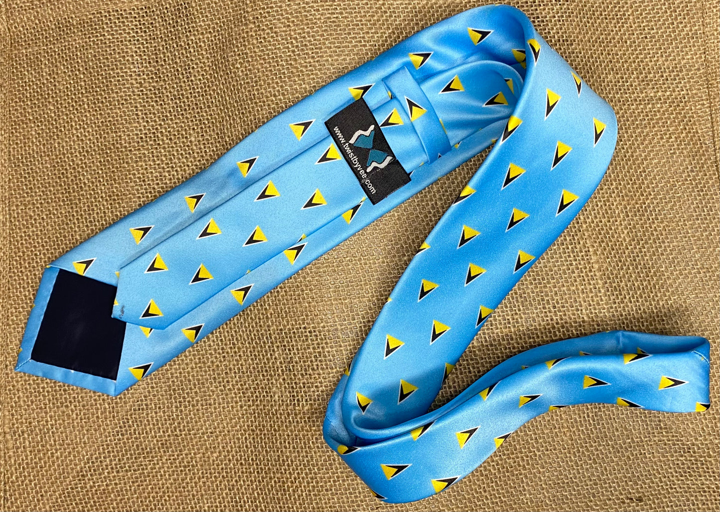 Saint Lucia Flag Neck Tie