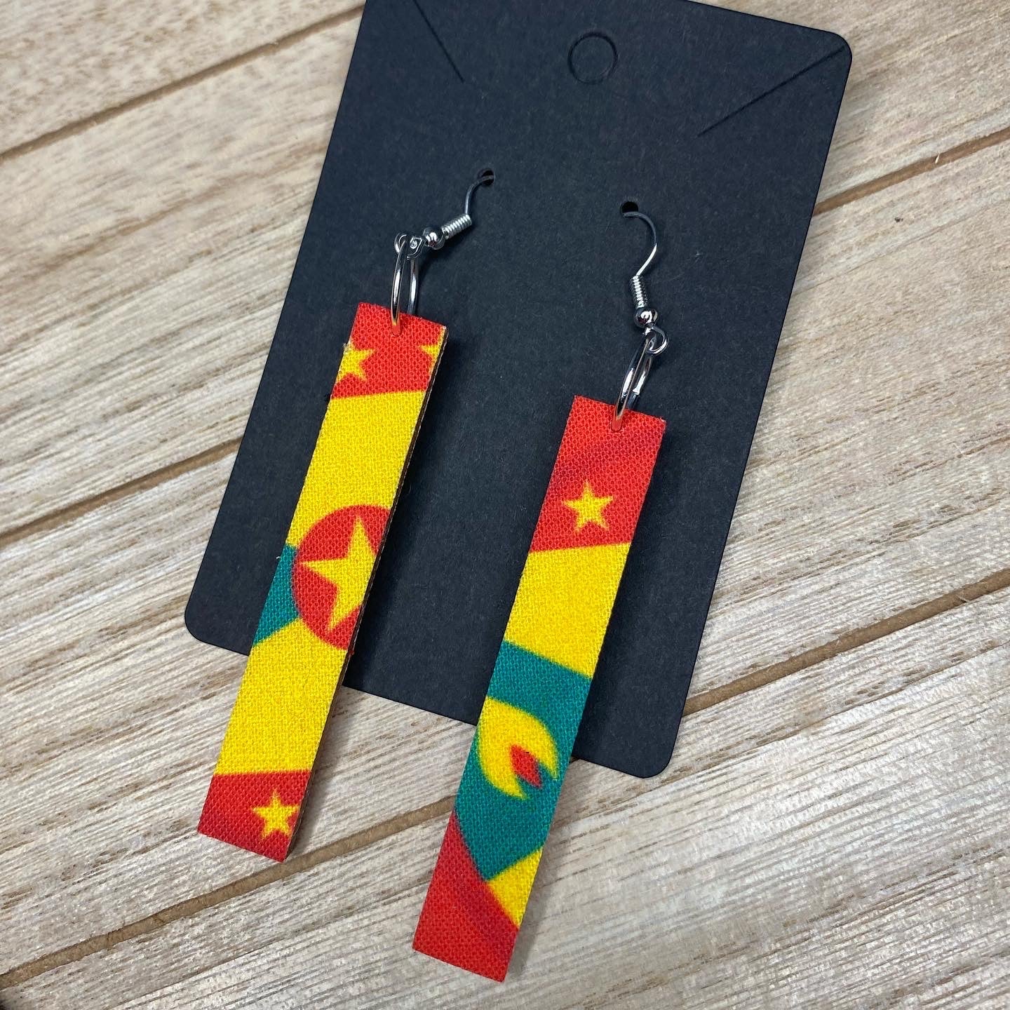 Grenada Flag π¬π© Ear Rings