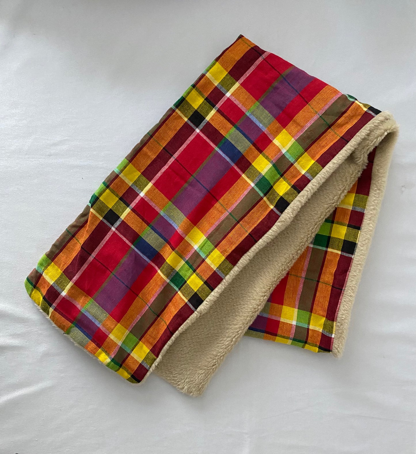 Creole Madras Fleece Scarf