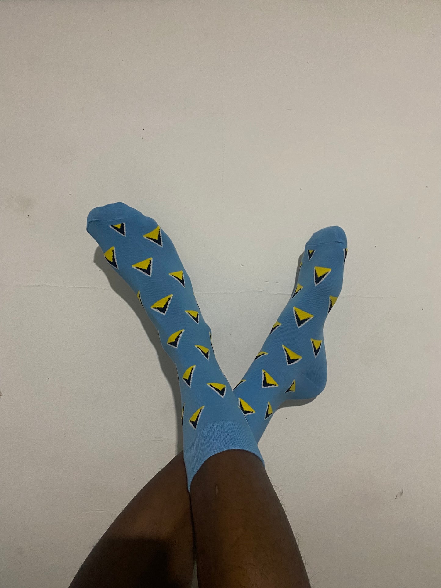 St Lucia Flag Socks