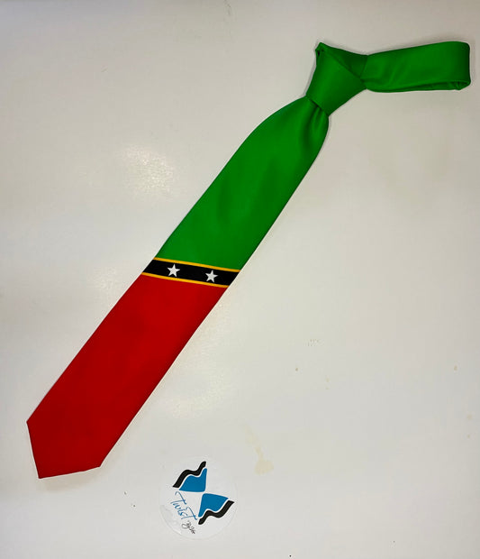 St Kitts Nevis Flag Neck Tie