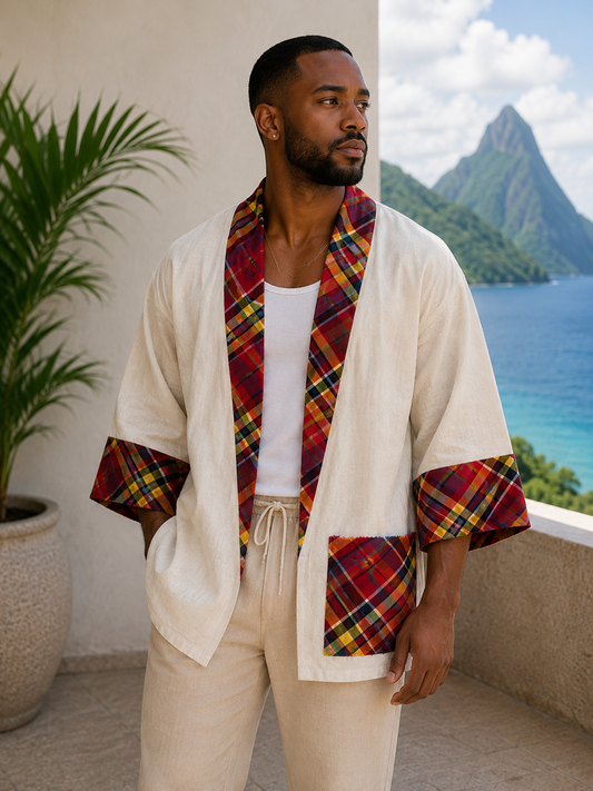 The Creole Madras Kimono