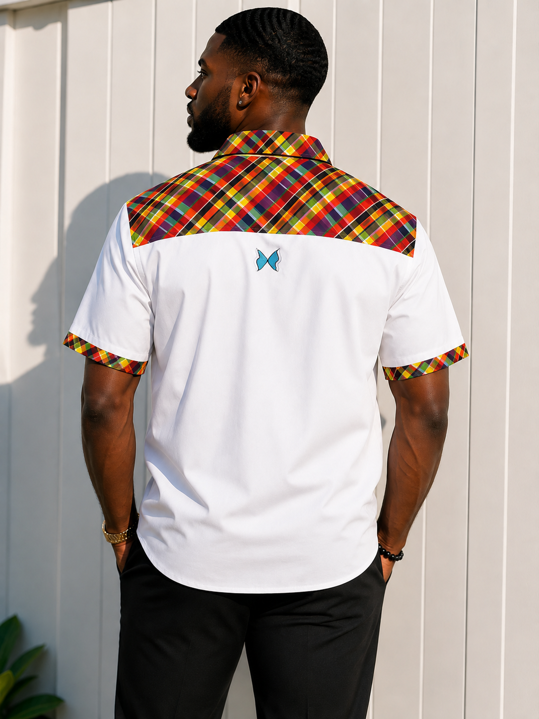 The Creole Madras Short Sleeve Dress Shirt