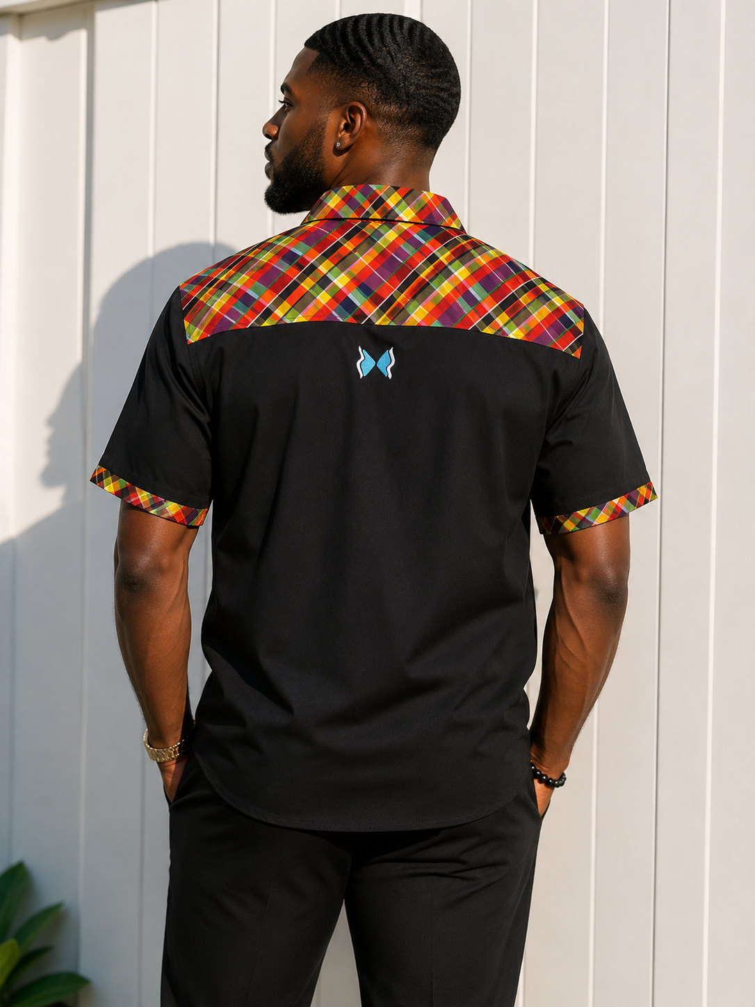 The Creole Madras Short Sleeve Dress Shirt