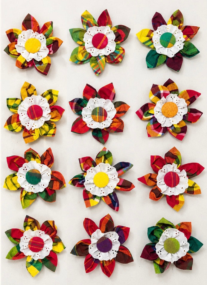 Creole Madras Brooch