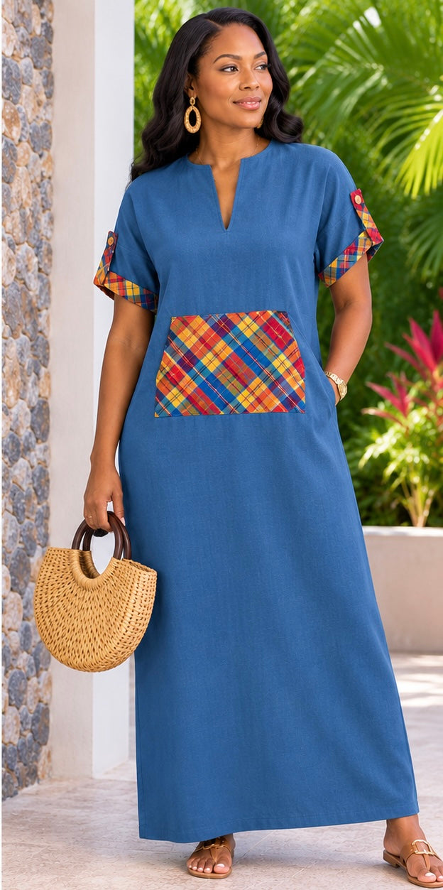 The Ladies V-neck Creole Kaftan