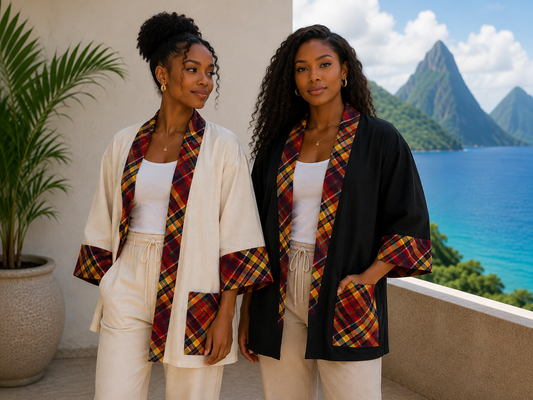 The Creole Madras Kimono