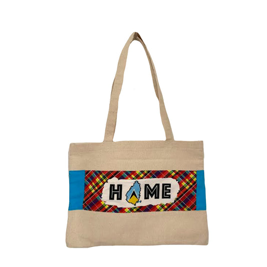 Canvas HOME Flag Tote