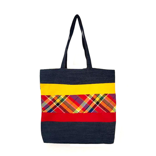 Creole MADRAS: w/Red & Yellow Tote