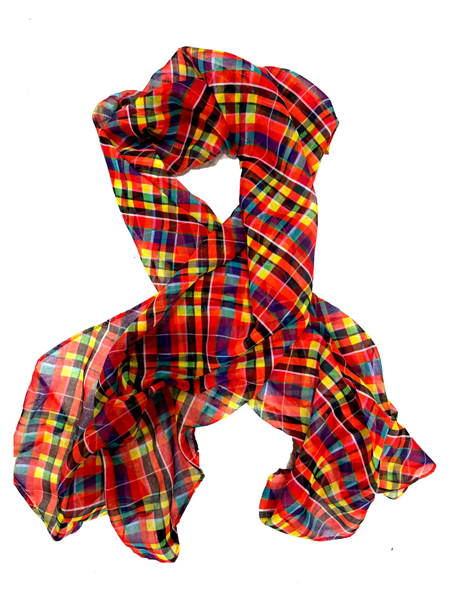 Signature Creole Madras Chiffon Scarf