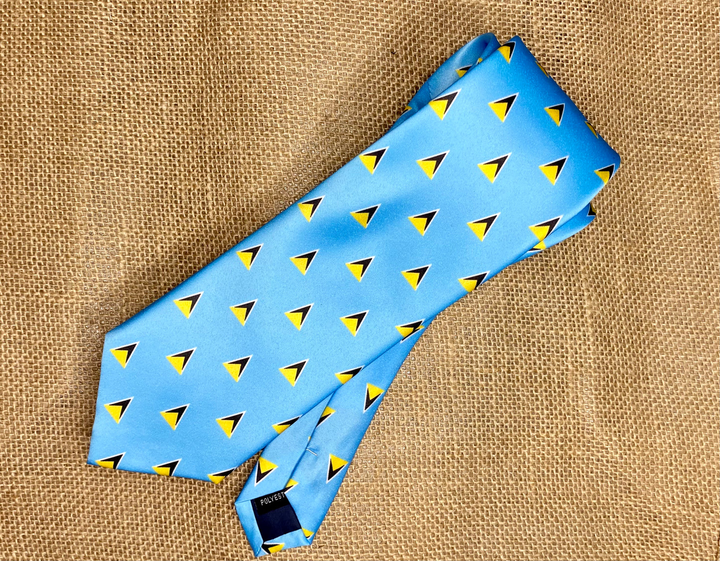 St Lucia Flag Neck Tie