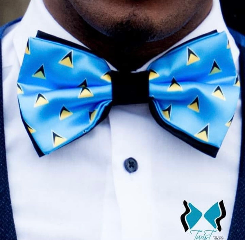 St Lucia Flag Bow Tie