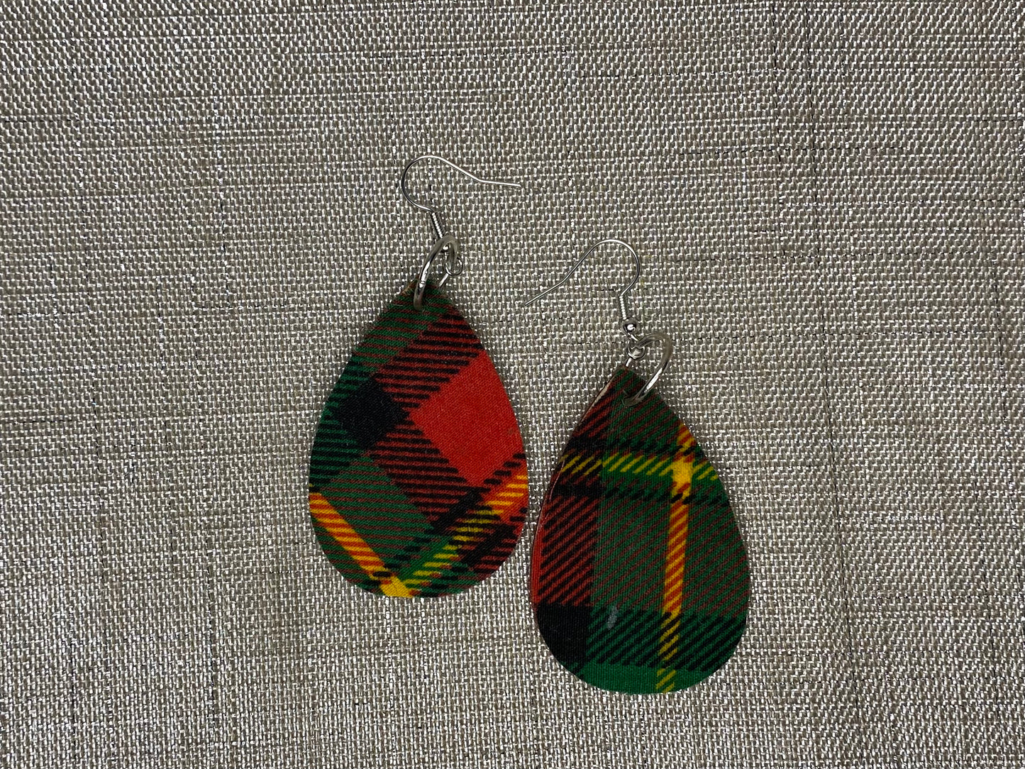 Plaid Ear Rings