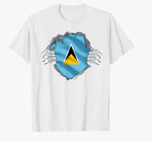 Saint Lucia Flag T-Shirt