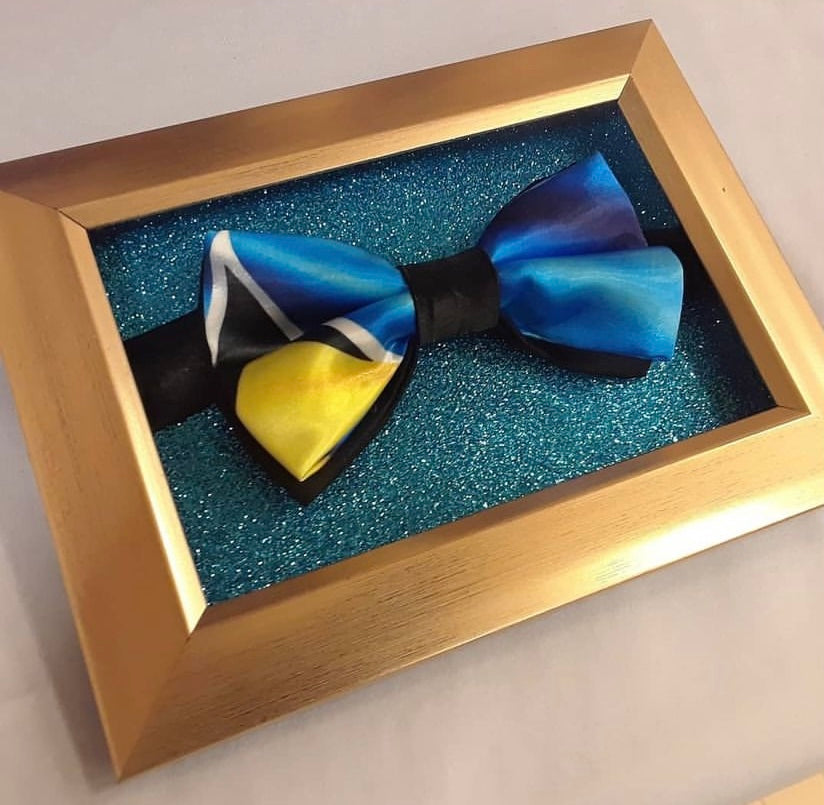 St Lucia Flag Bow Tie